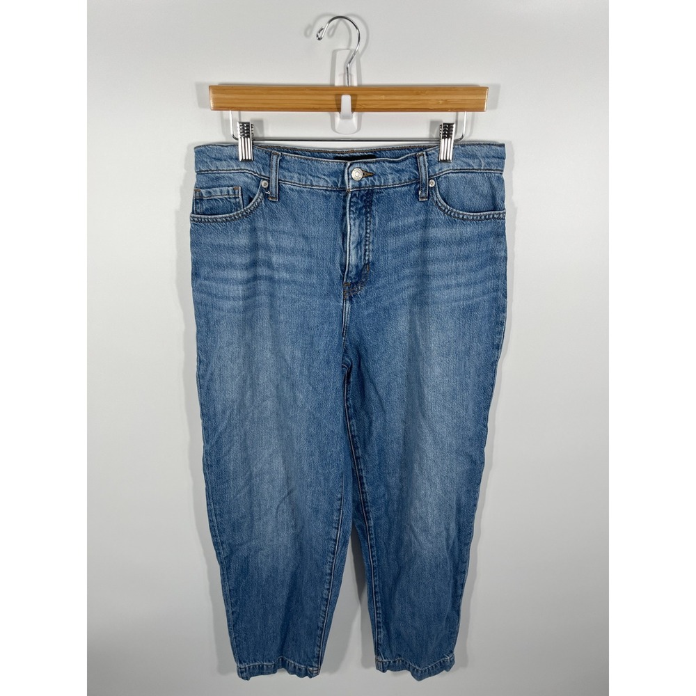 Banana Republic Barrel Jeans Womens 30/10 Blue High Rise Medium Wash 90s Denim